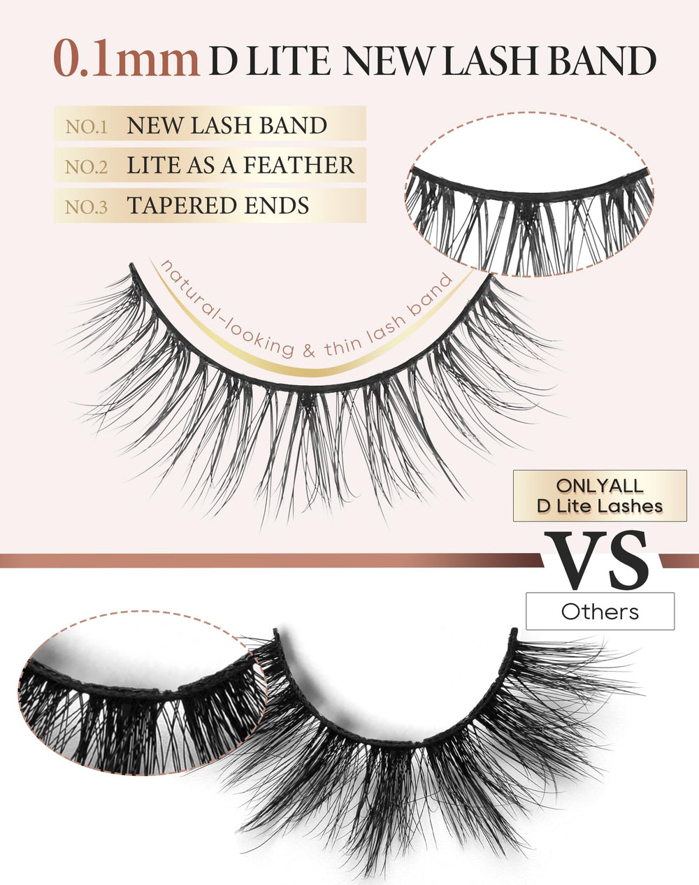 Onlyall Wispy Lashes easy to apply and reusable for up to 15–20 uses.
