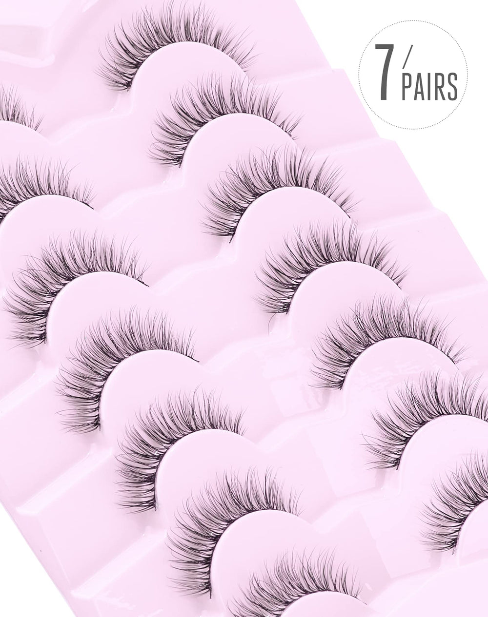 Onlyall Wispy Lashes fits almond eyes with versatile, comfortable shape.