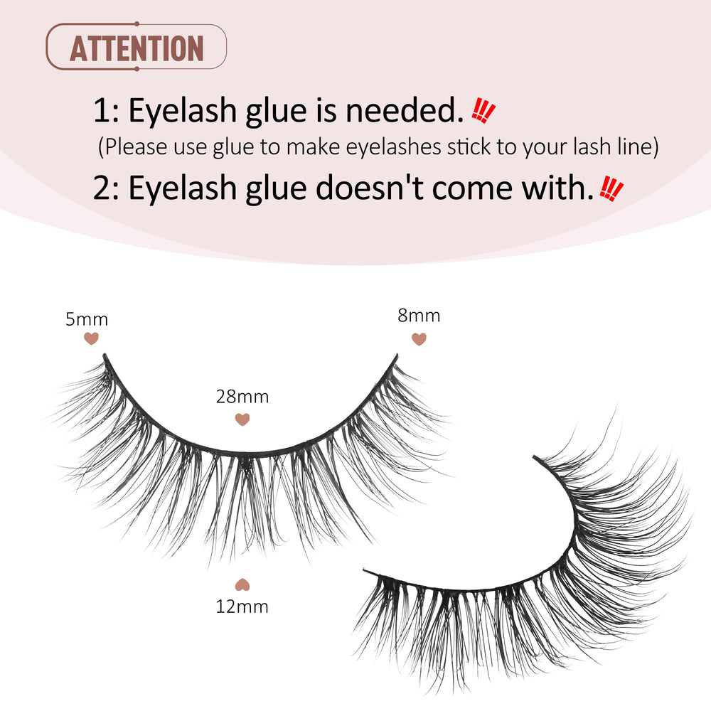 Onlyall Wispy Lashes lightweight feel from superfine fibers for all-day comfort.