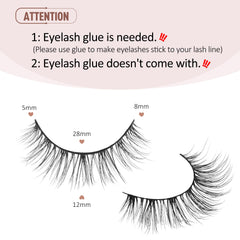 Onlyall Wispy Lashes lightweight feel from superfine fibers for all-day comfort.