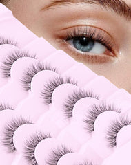 Onlyall Wispy Lashes natural look with ultra-thin band for everyday wear.