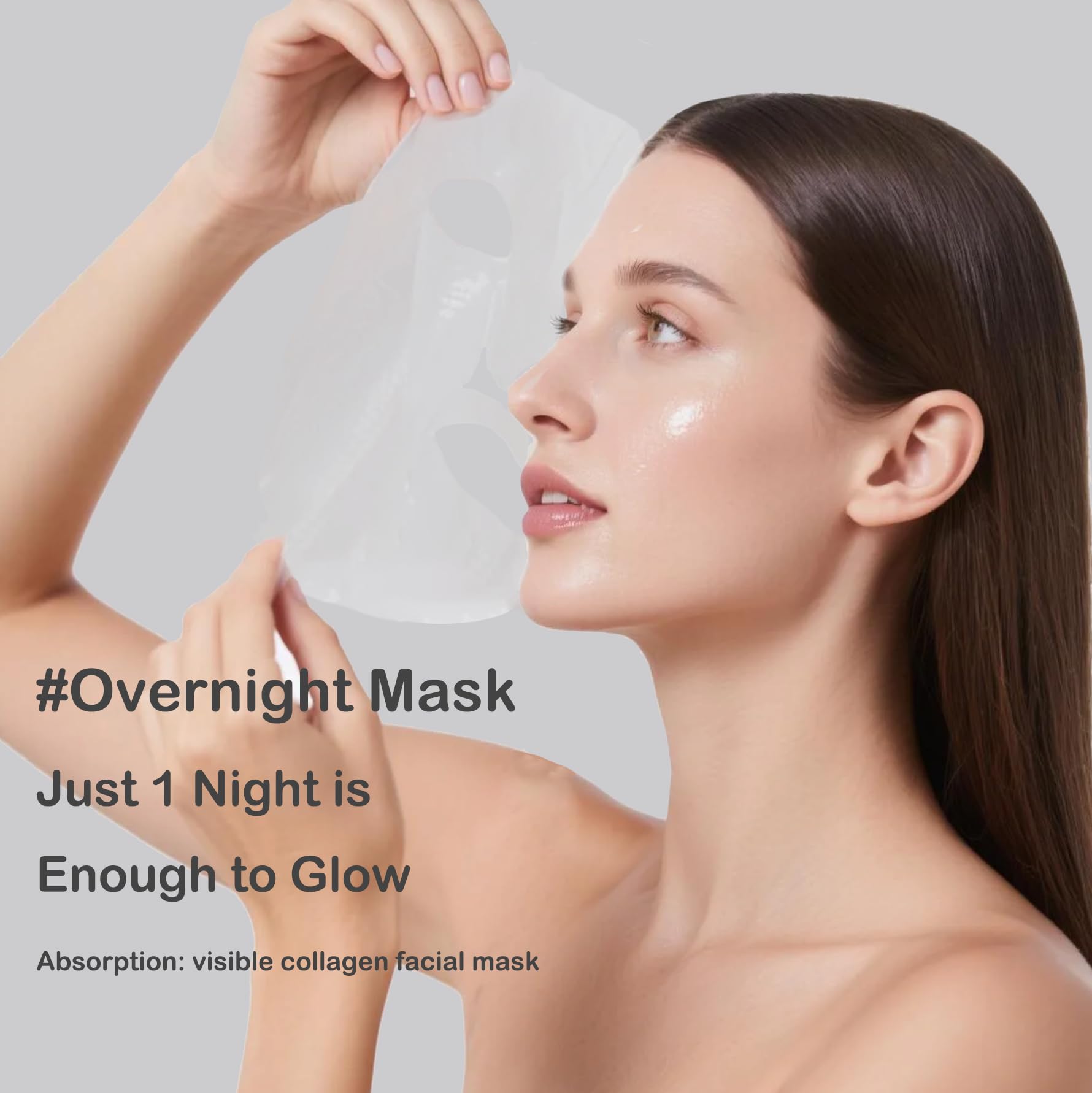 ONMYLOVIN mascarilla colágeno hidrogel, textura bio para piel sedosa.