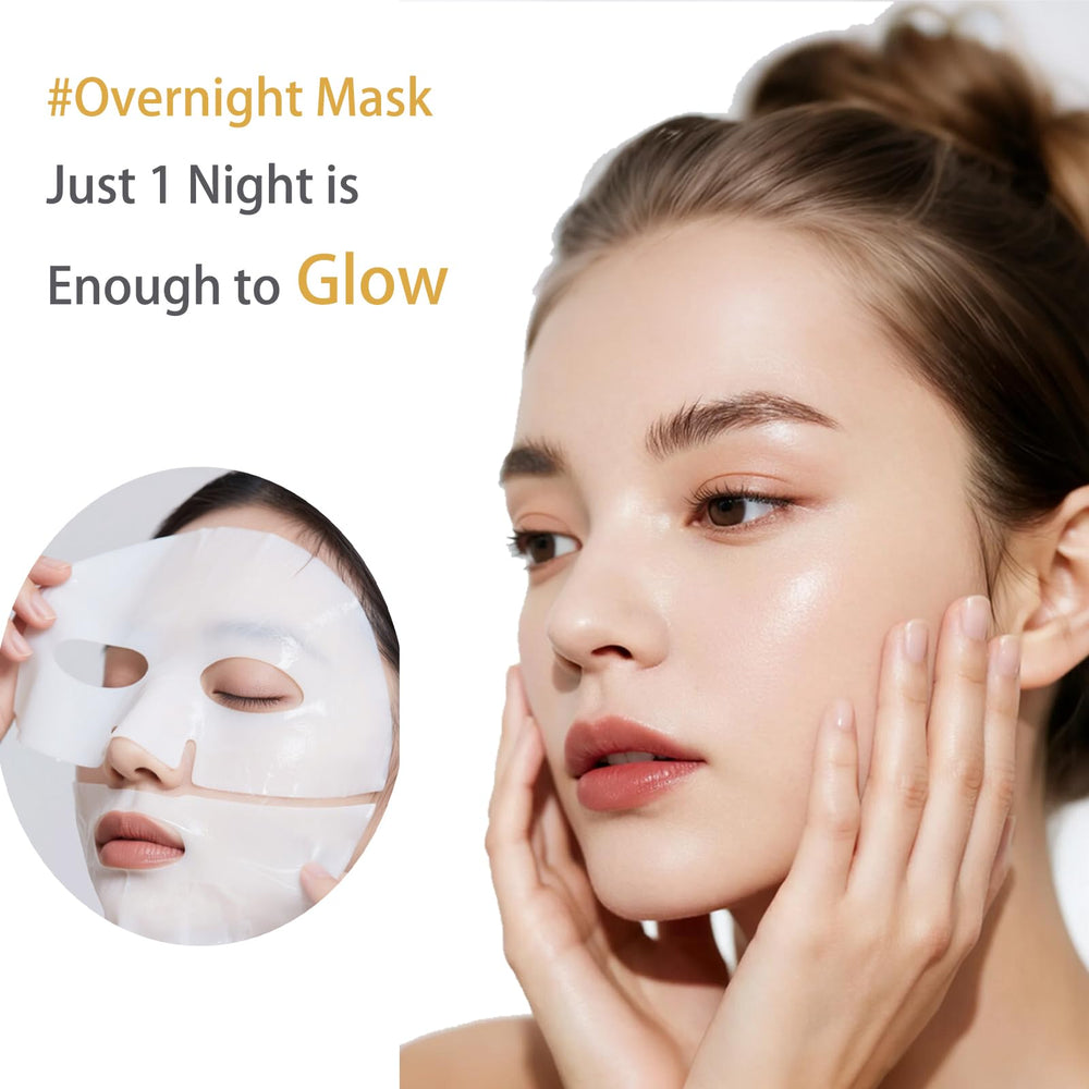 ONMYLOVIN pack5 mascarillas nocturnas, hidratación y elasticidad.