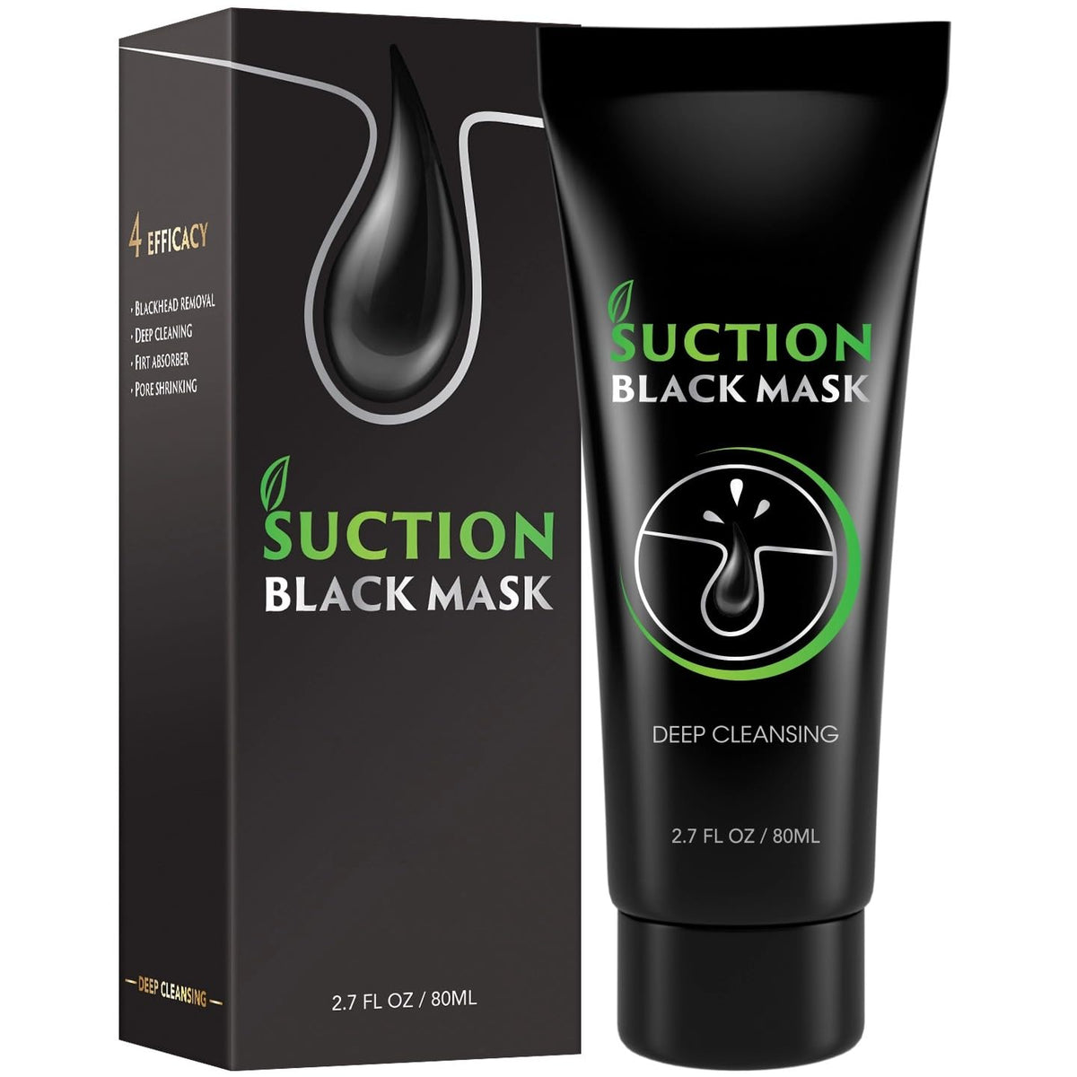 Onpie activated charcoal mask packaging illustrating at-home pore cleansing.
