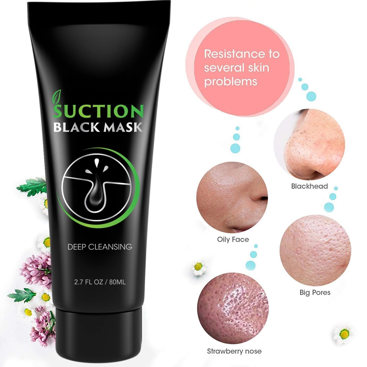 Peeling off the mask demonstrates easy removal and refined skin texture.