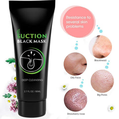 Peeling off the mask demonstrates easy removal and refined skin texture.