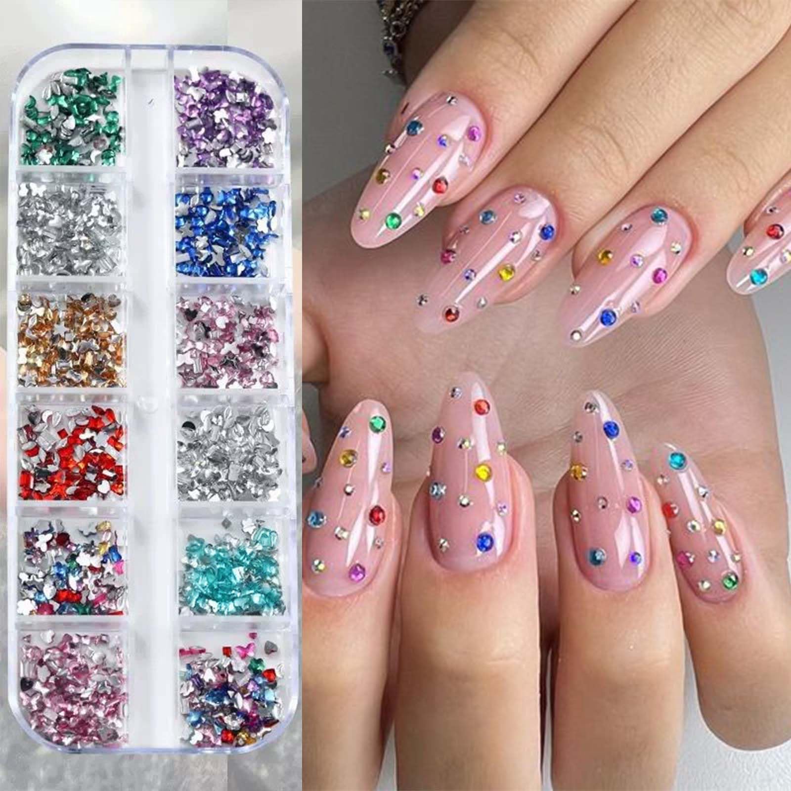 ONPRESS heart bow star nail studs for elegant nail accents