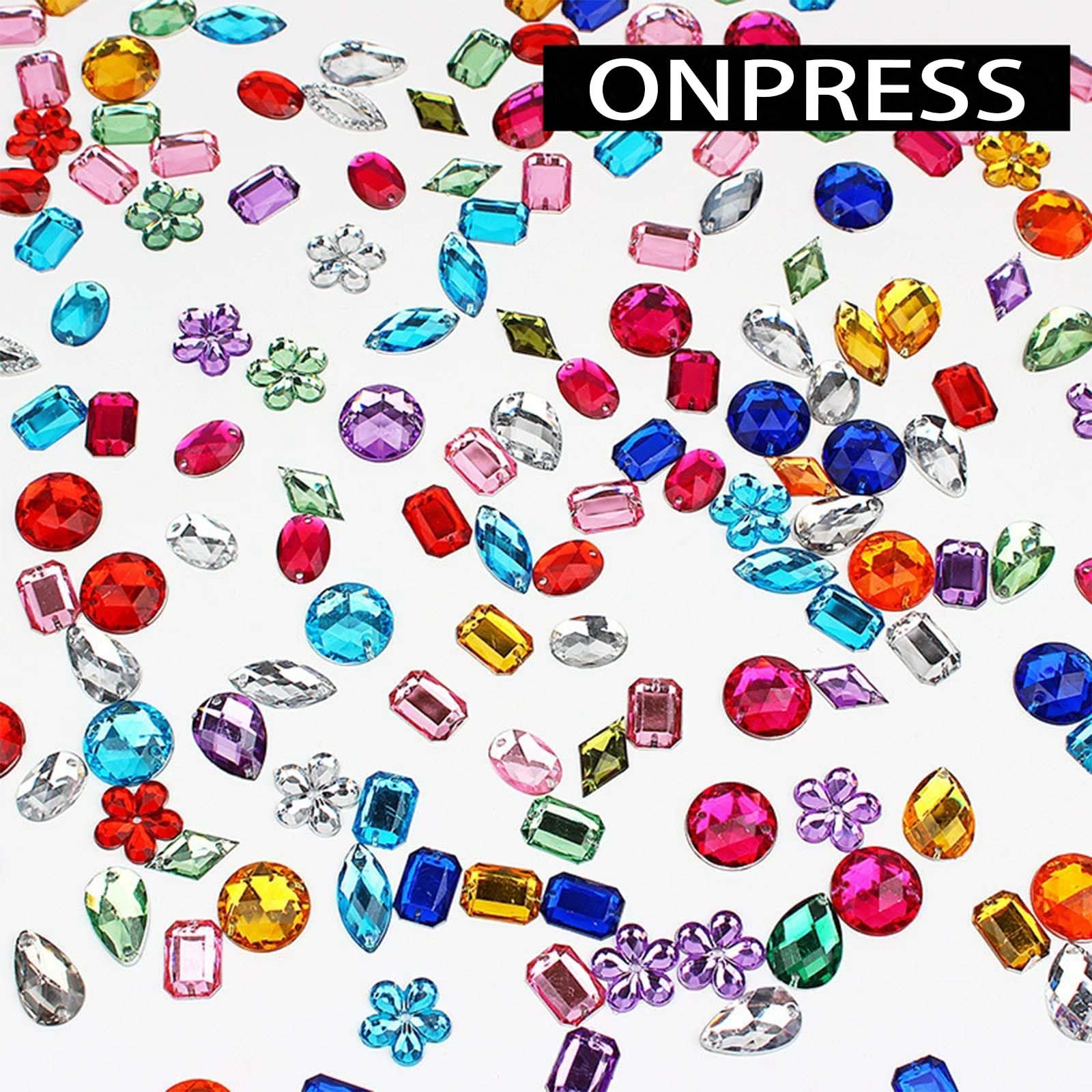 ONPRESS mixed shapes rhinestones charms for versatile nail art