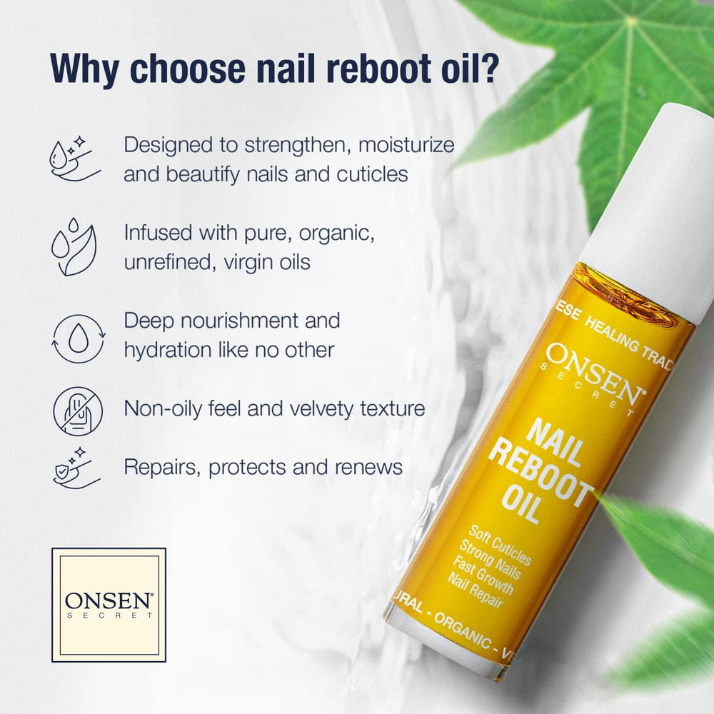 Dúo Onsen Secret uñas dañadas, empaque del kit completo