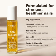 Ingredientes clave: Tsubaki, árbol de té y jojoba en Onsen Secret.