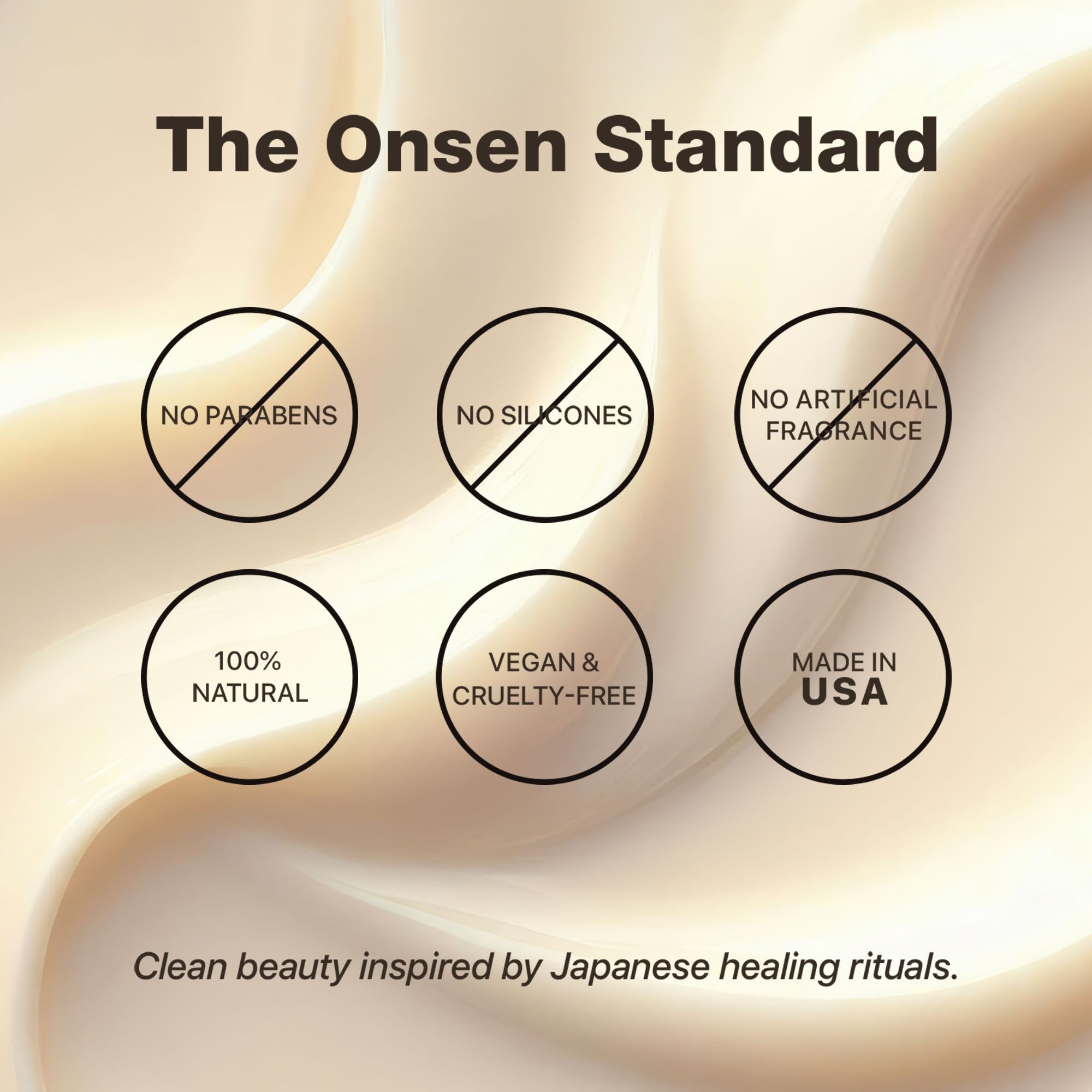 Onsen Secret textura no grasa: tratamiento ligero y sin residuo.