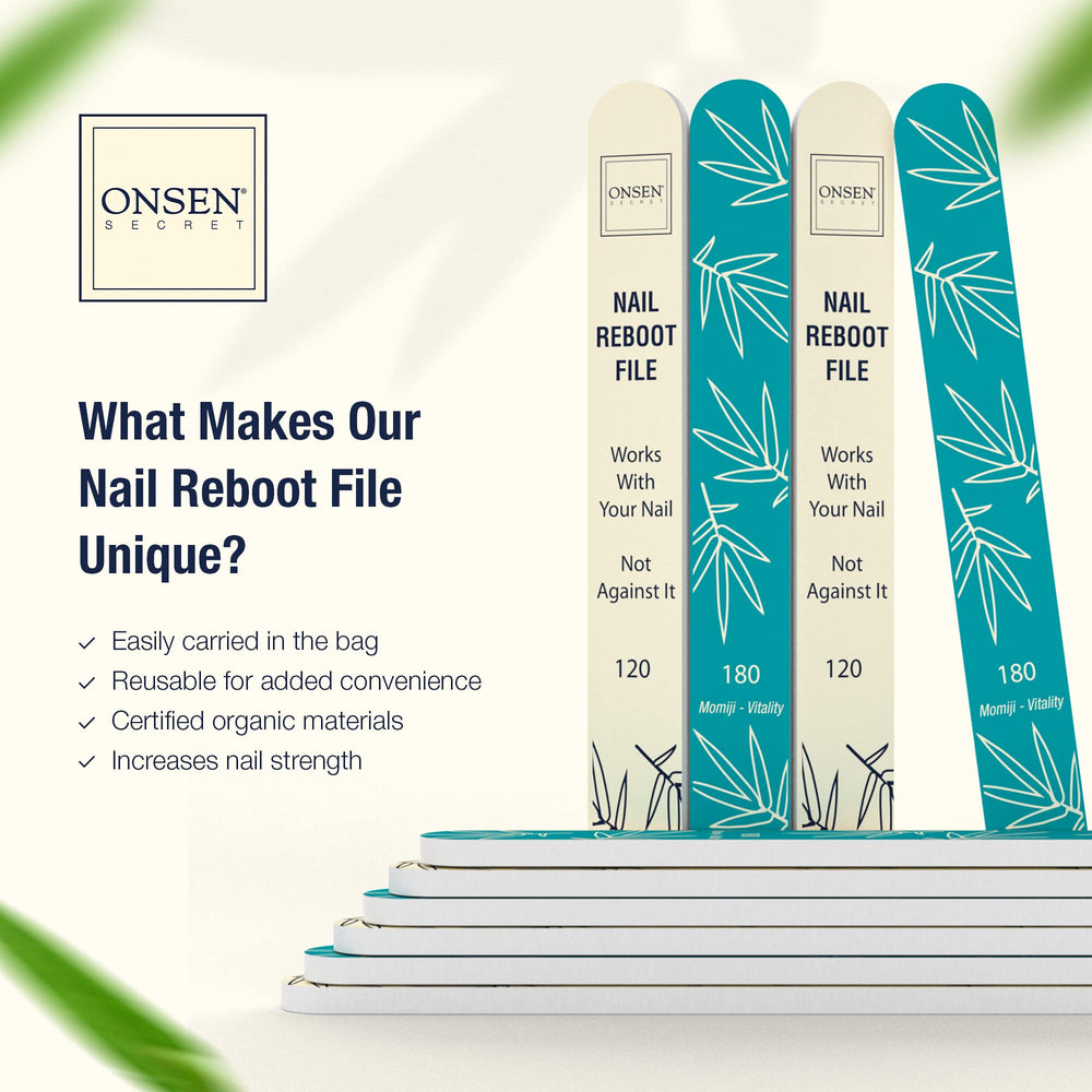 Onsen Secret travel-friendly nail files compact for on-the-go use