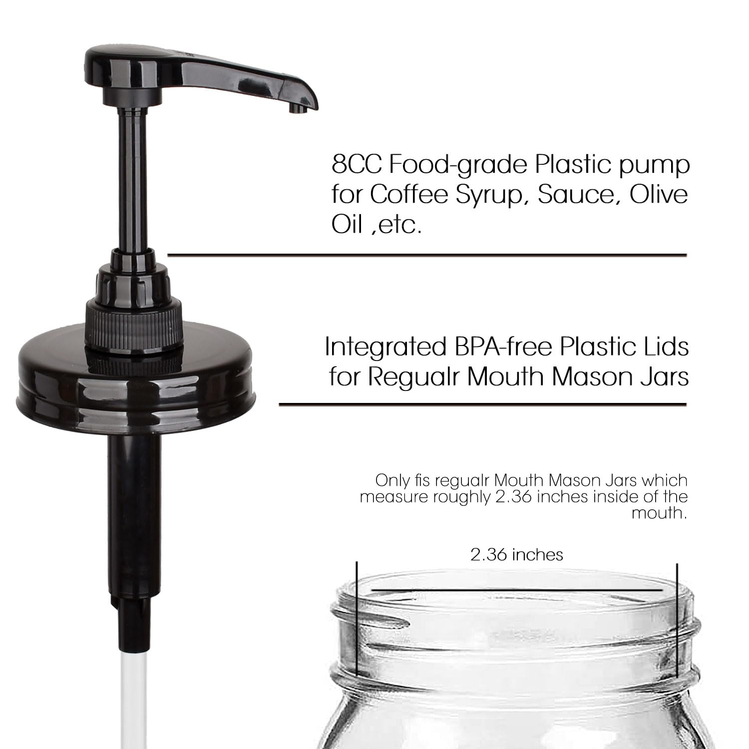 Onsogi rust-proof pumps ensure durable, repeated use with jars.