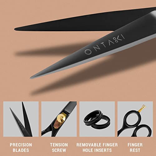 ONTAKI moustache scissors with ergonomic handle for comfortable daily grooming