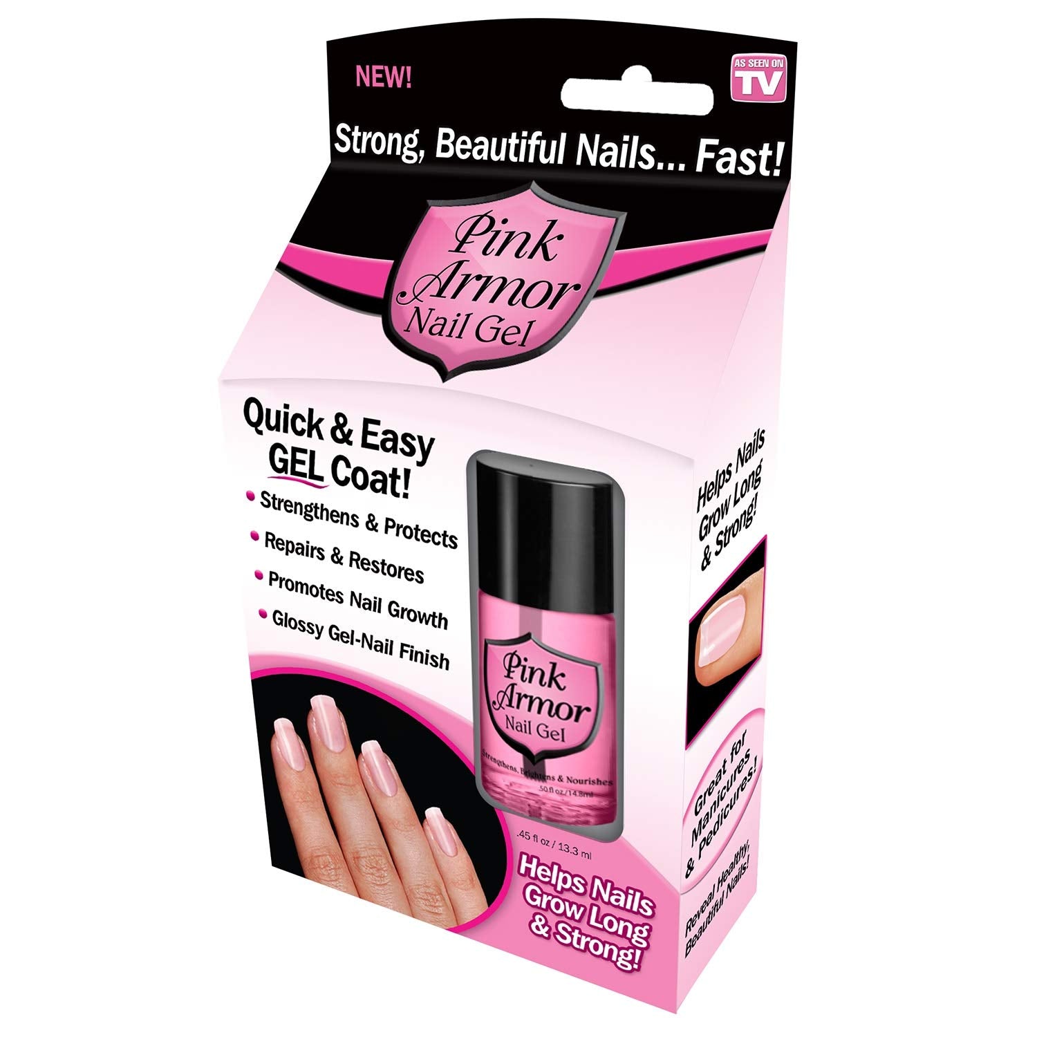 Ontel Armor Nail Gel, capa superior brillante, acabado gel para uñas