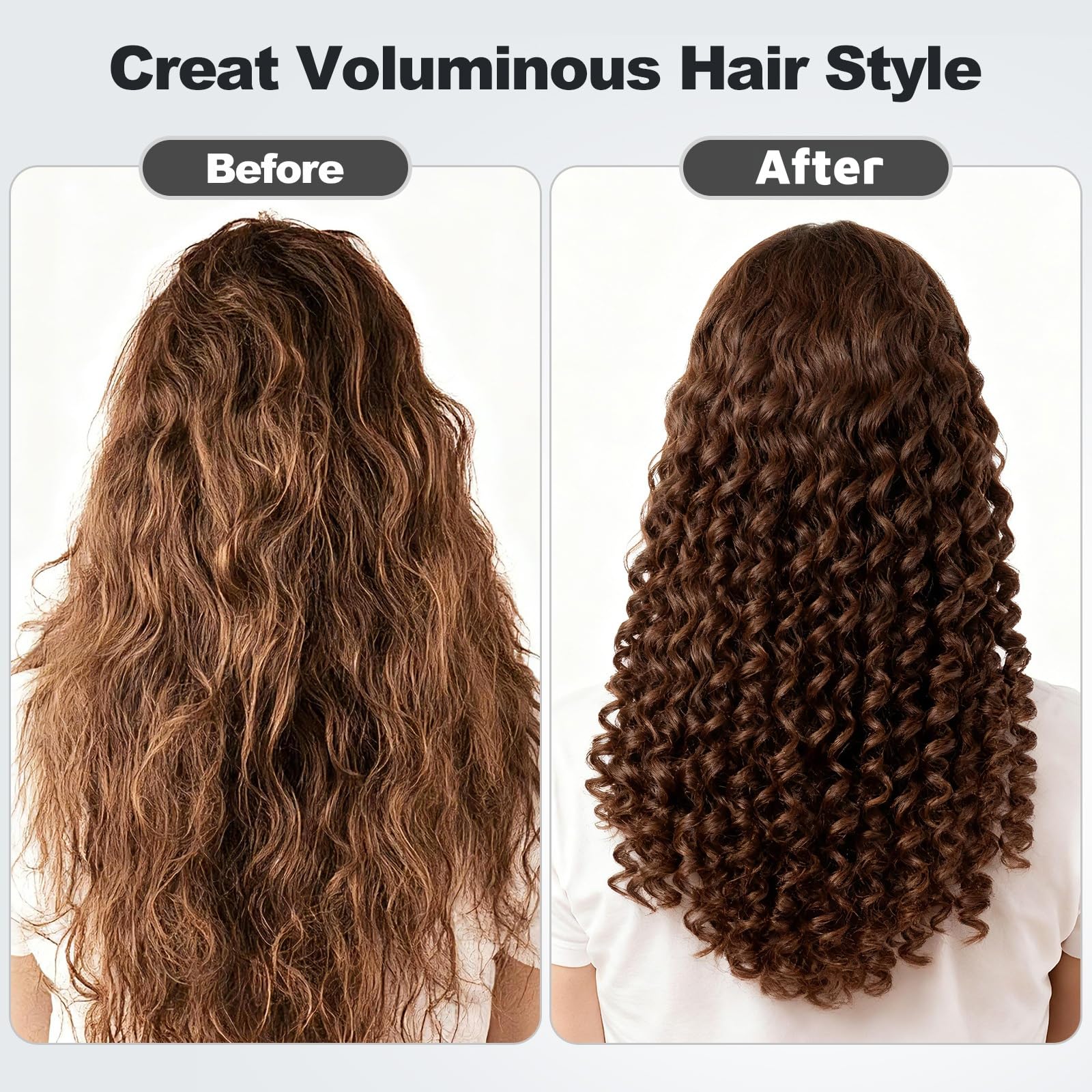 ONTOPOCELL curly hair diffuser in action preserves curl definition and reduces frizz.