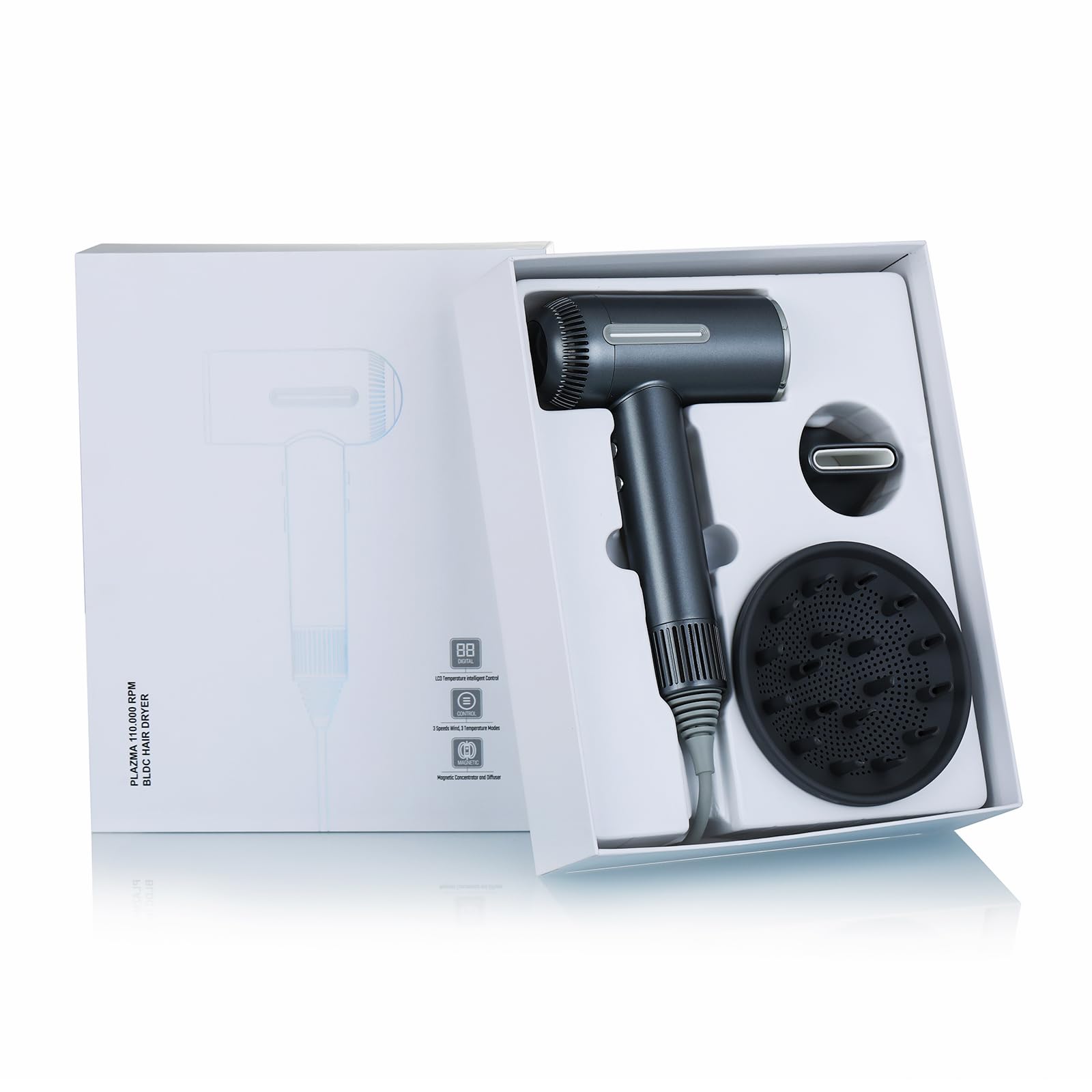 ONWAY hair dryer facial care mode supports skincare routines.