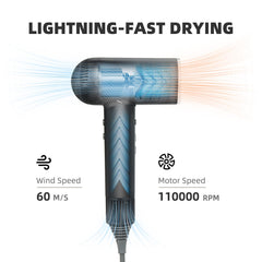 ONWAY hair dryer nozzle providing precise airflow for fast drying.