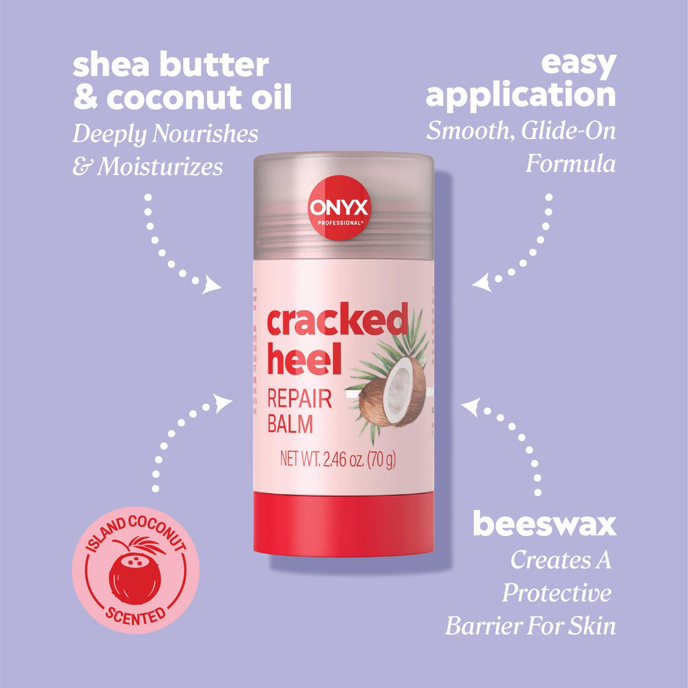 Onyx Professional bálsamo de pies textura nutritiva que suaviza la piel áspera.