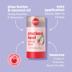 Onyx Professional bálsamo de pies textura nutritiva que suaviza la piel áspera.