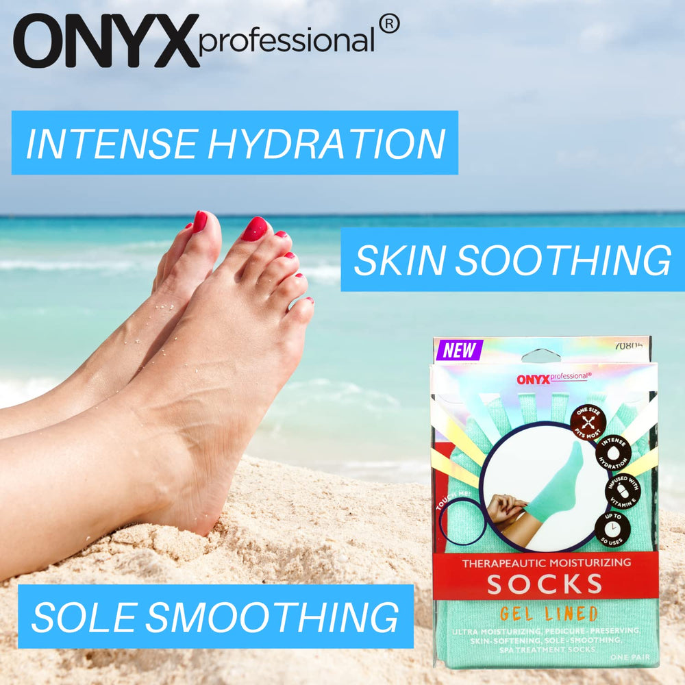 Calcetines gel Onyx Professional, uso recomendado de 20-30 minutos.
