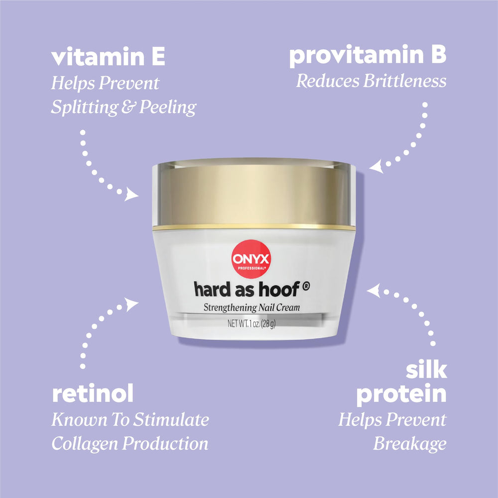 Onyx Professional crema condiciona cutículas con nutrientes para uñas sanas.