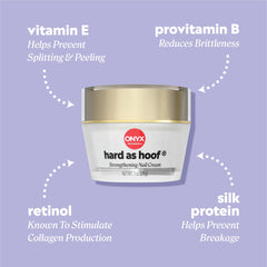 Onyx Professional crema condiciona cutículas con nutrientes para uñas sanas.