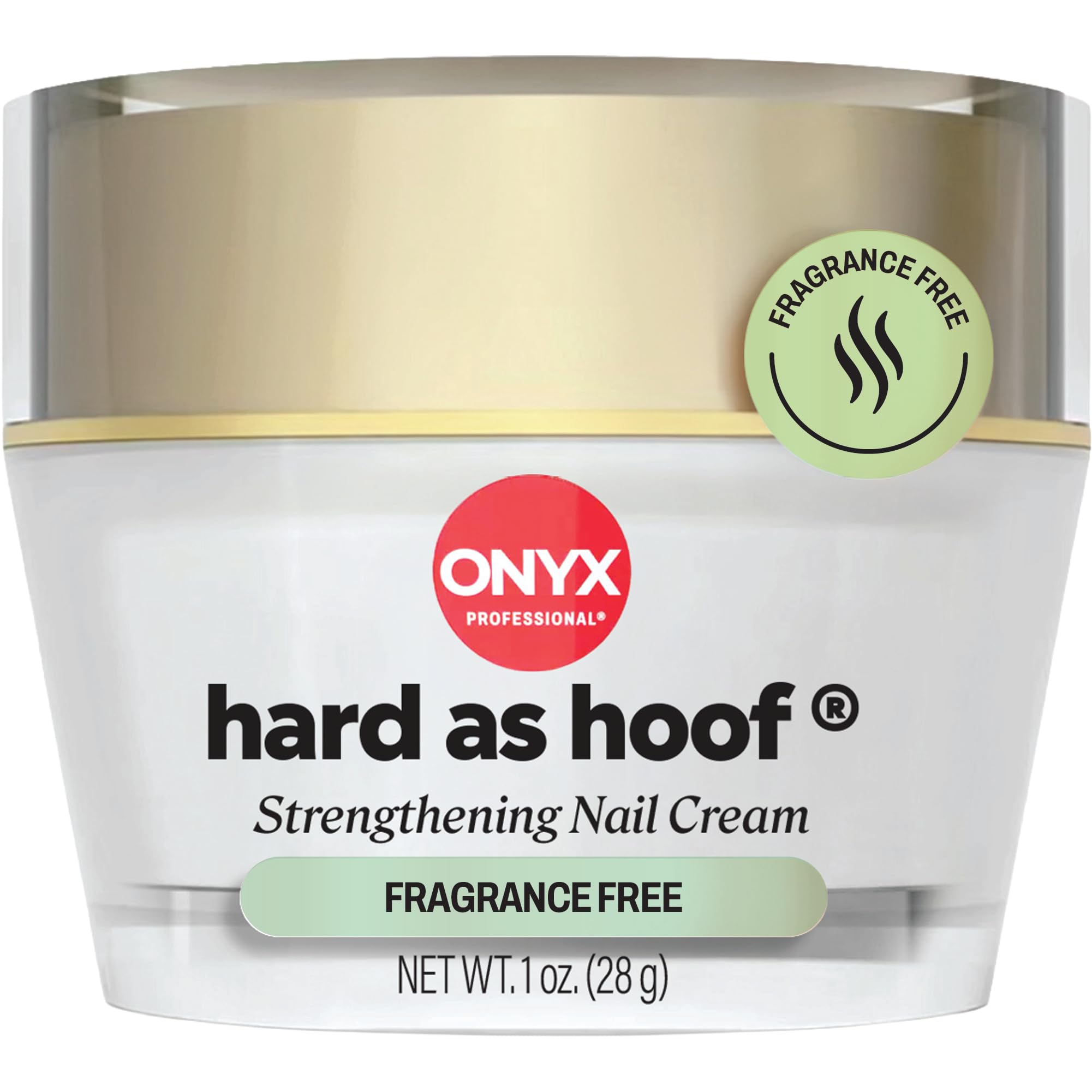 Onyx Professional crema fortalezadora de uñas sin aroma para uso diario.