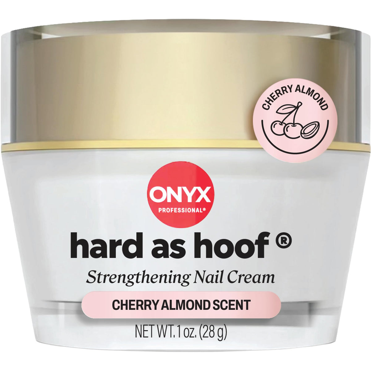 Onyx Professional crema fortalecimiento uñas, aplicación en botella para uso diario.
