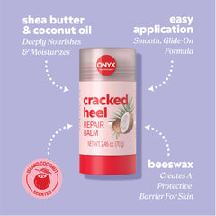 Onyx Professional foot care balm application showing smooth glide
