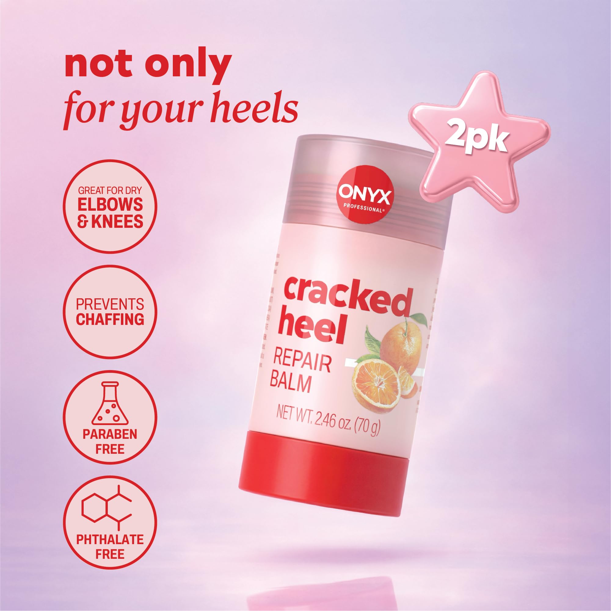 Onyx Professional antes y después talón más suave