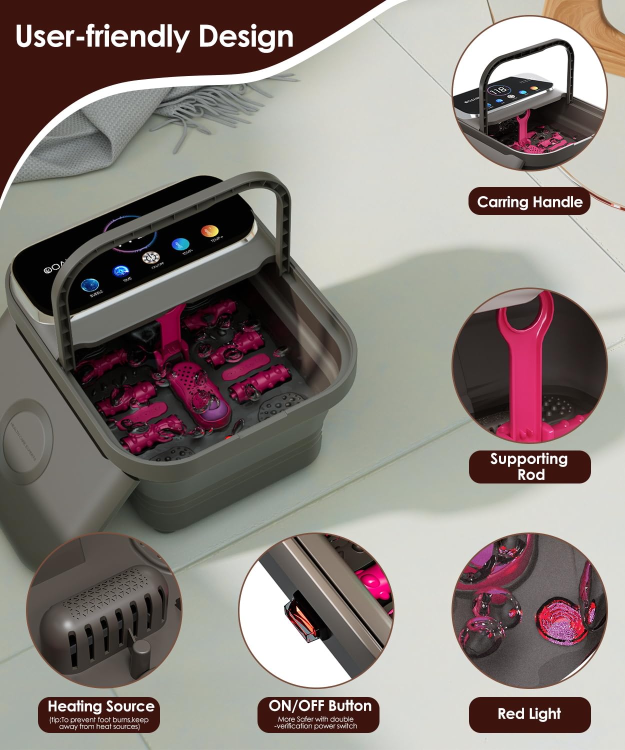 OOAMBB removable pedicure stone aids exfoliation and foot care