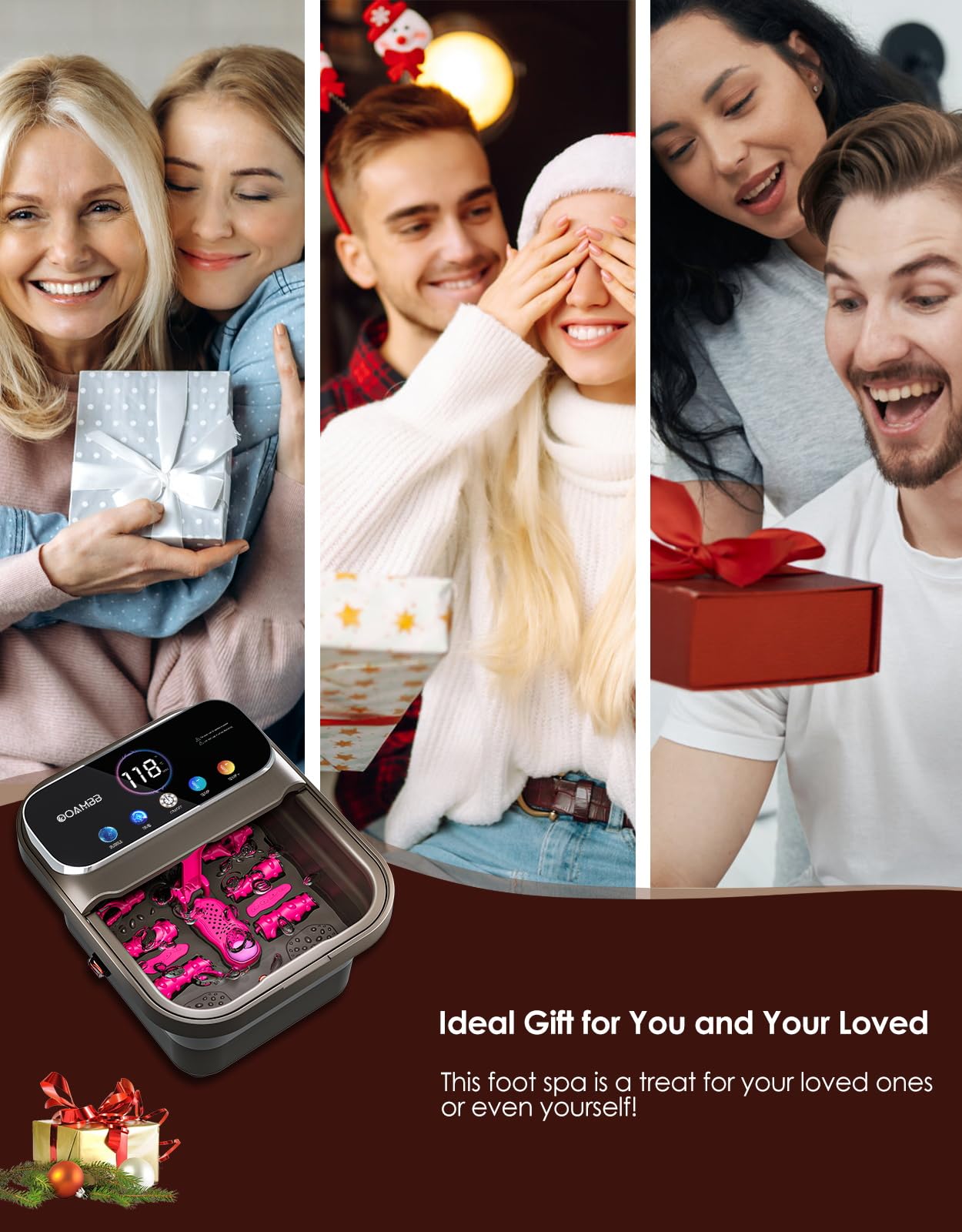 OOAMBB in-use foot spa scene promoting a relaxing pampering session