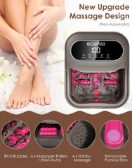 OOAMBB oxygen bubble jet delivers invigorating foot massage