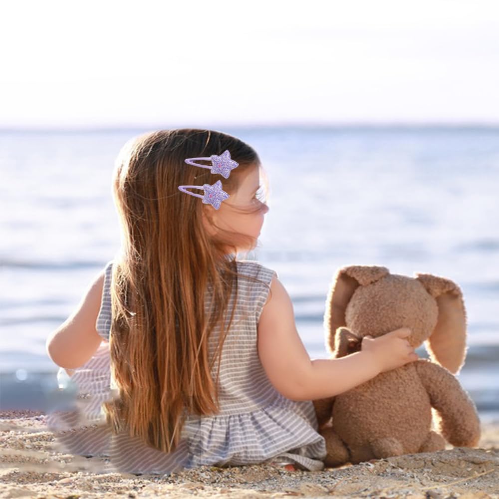 Ooosonlu glitter bear clip adds whimsy and secure grip during play