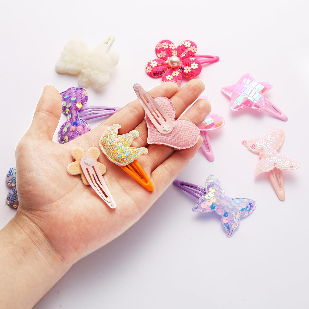 Ooosonlu glitter heart clip brings cute charm while keeping hair in place