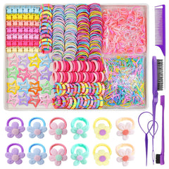 Banditas elásticas Ooosonlu para cabello de niñas, multicolor para peinados diarios