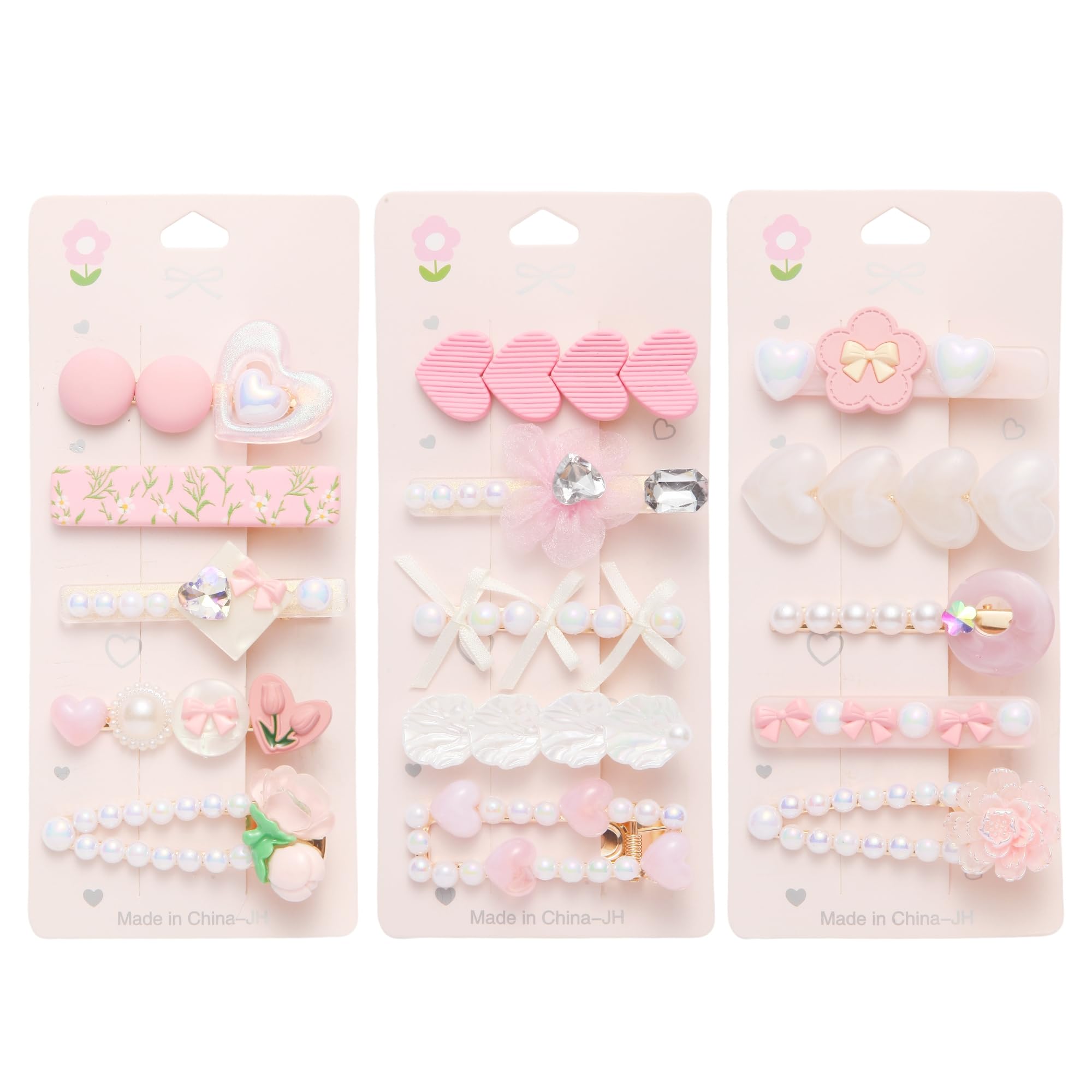 Ooosonlu horquillas con perlas rosas para cabello, ideal para darle color a looks monocromos
