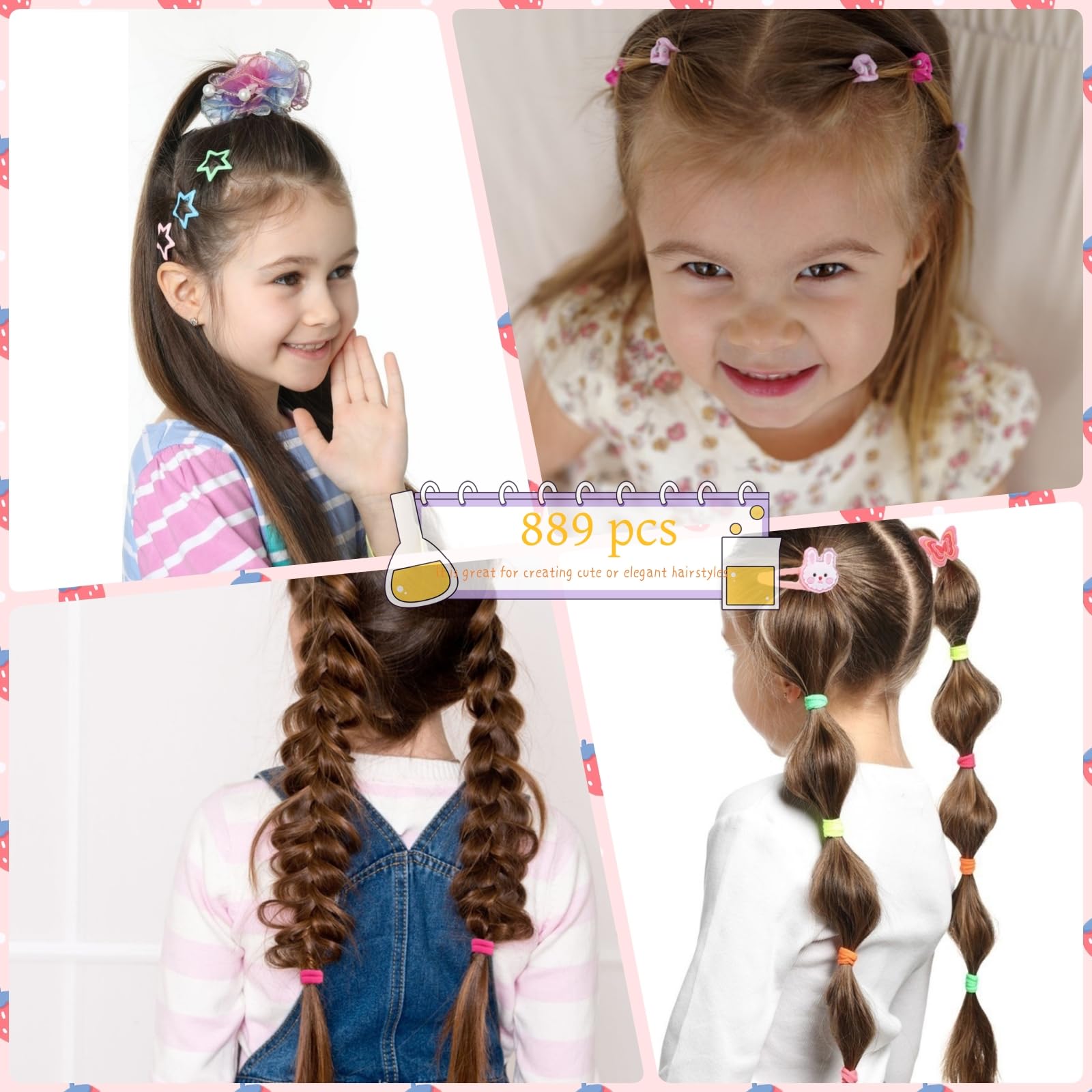 Pack Ooosonlu 889 piezas para pelo, regalo o recreación creativa