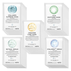 OOTD 50Combo mask pack on display, highlighting hydration and calm benefits.