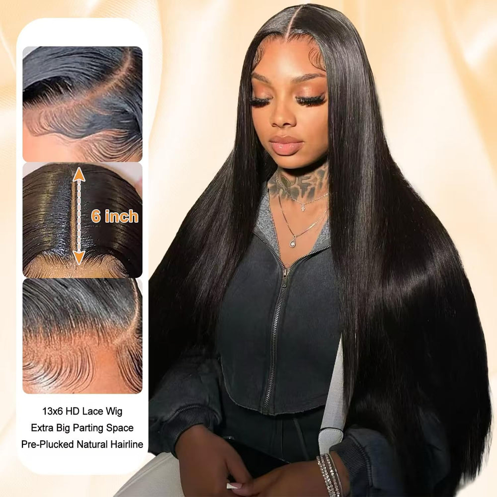OOVVDA HD Swiss lace close-up shows a natural hairline melt.