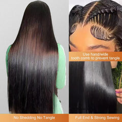 OOVVDA virgin Brazilian hair with 200 density enables versatile styling.