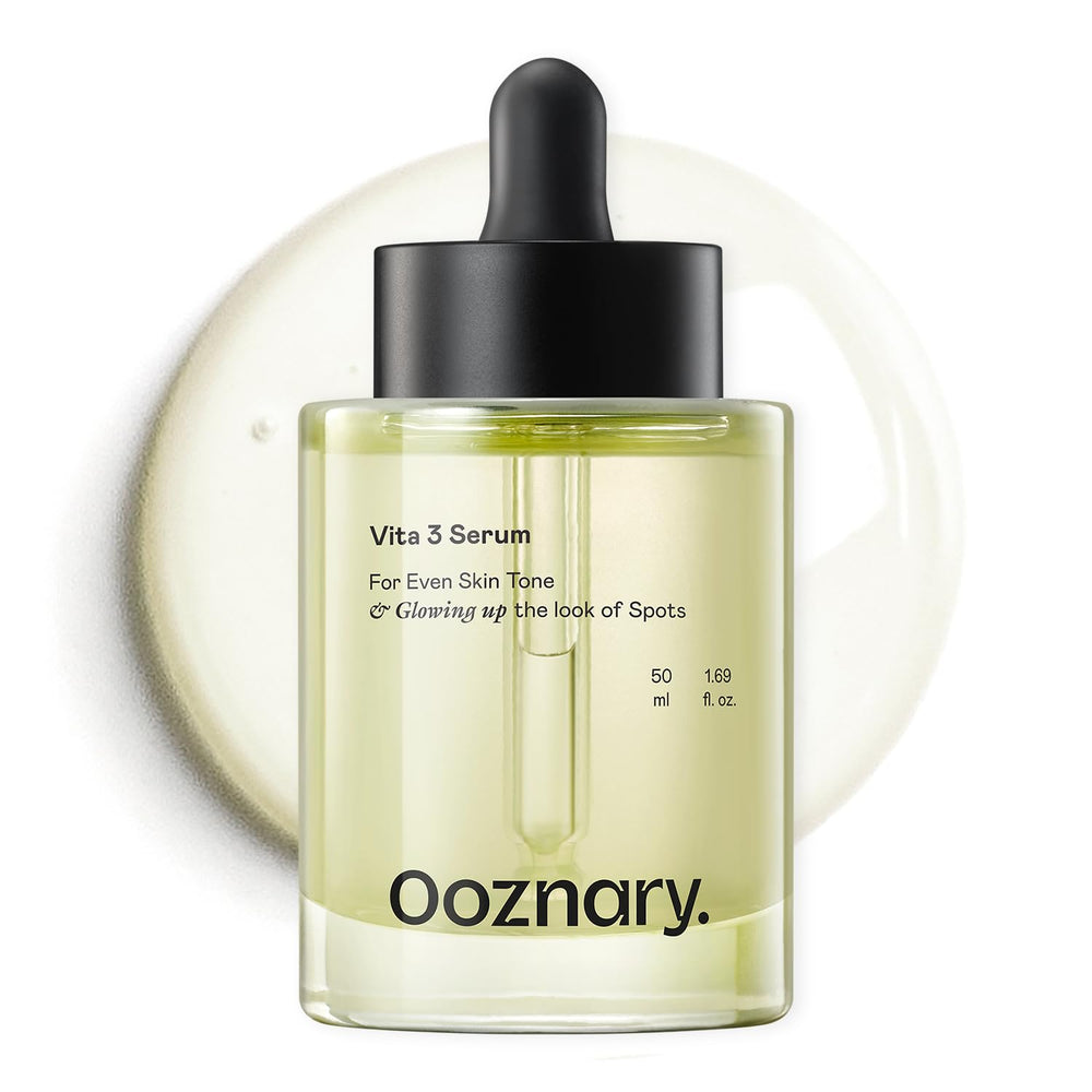 OOZNARY Vita 3 Suero: botella con gotero para aplicación suave y precisa.
