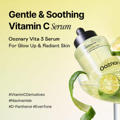 OOZNARY Vita 3 Suero: empaque y caja con diseño limpio y atractivo.