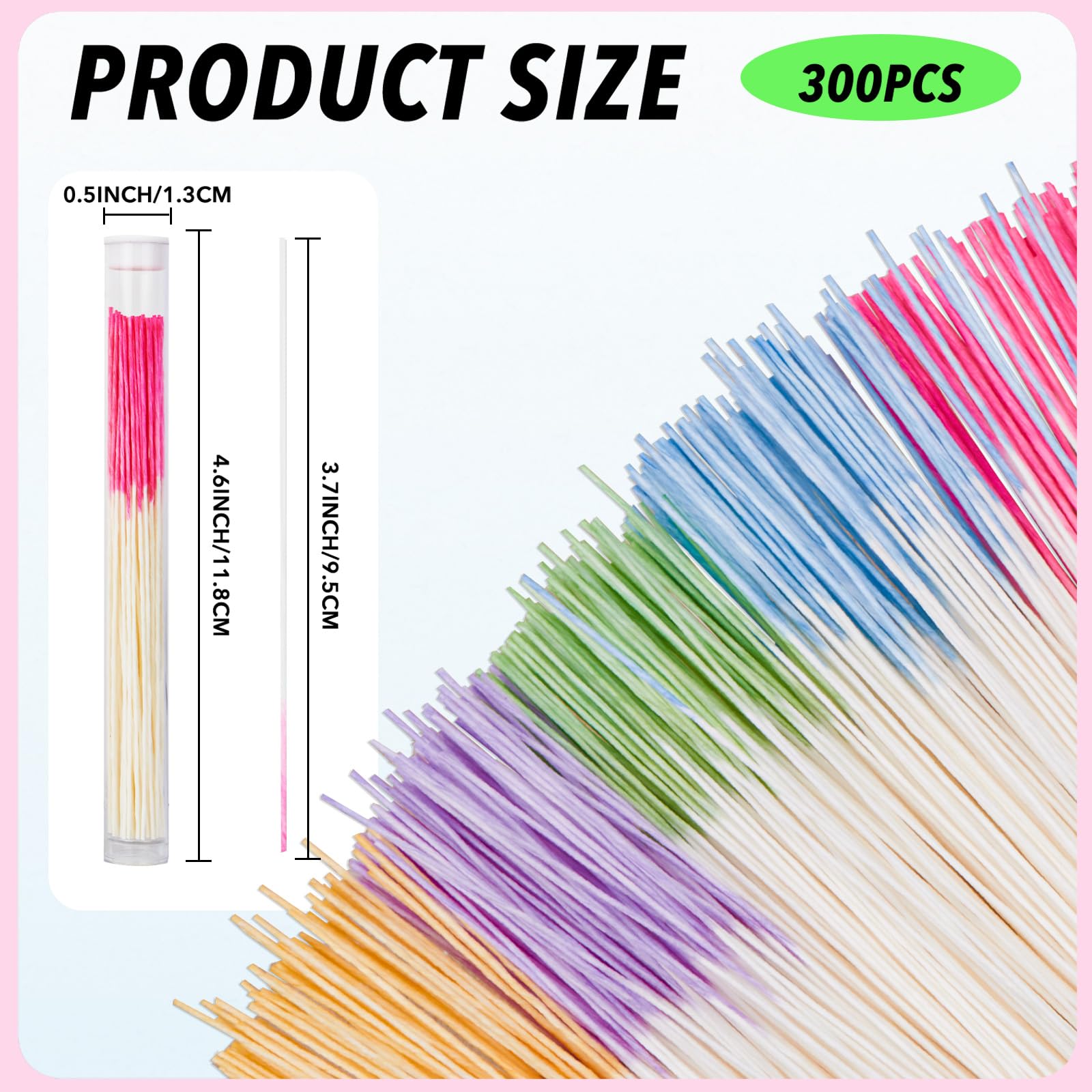 Opasyo ear piercing floss packaging with five color bottles.