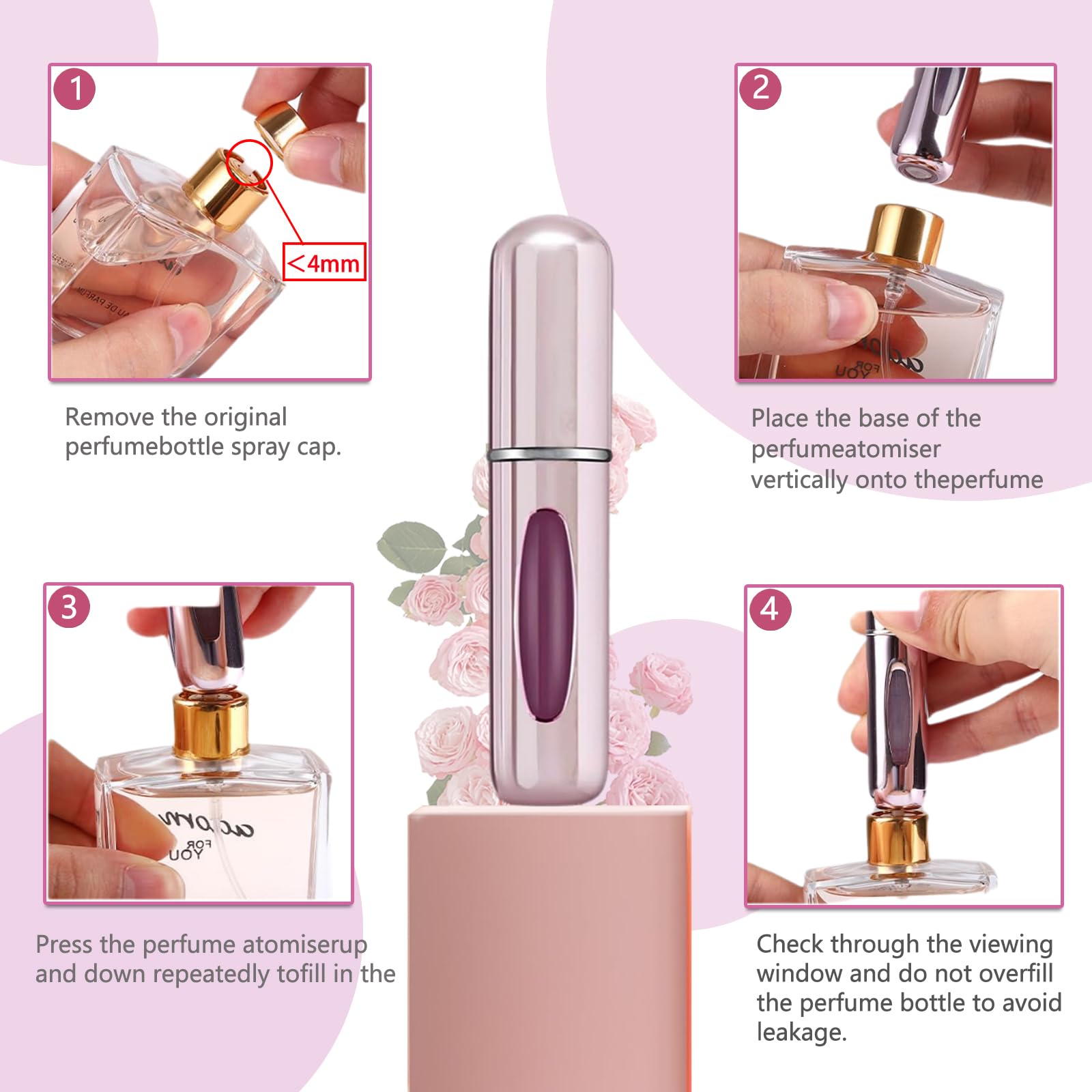 opasyo pump-to-fill bottom system, quick refills in seconds.