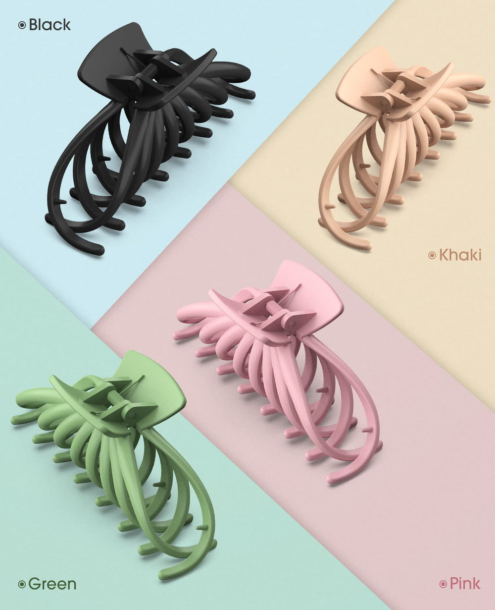 Pinza OPAUL colores rosa, verde, caqui y negro para combinar looks.