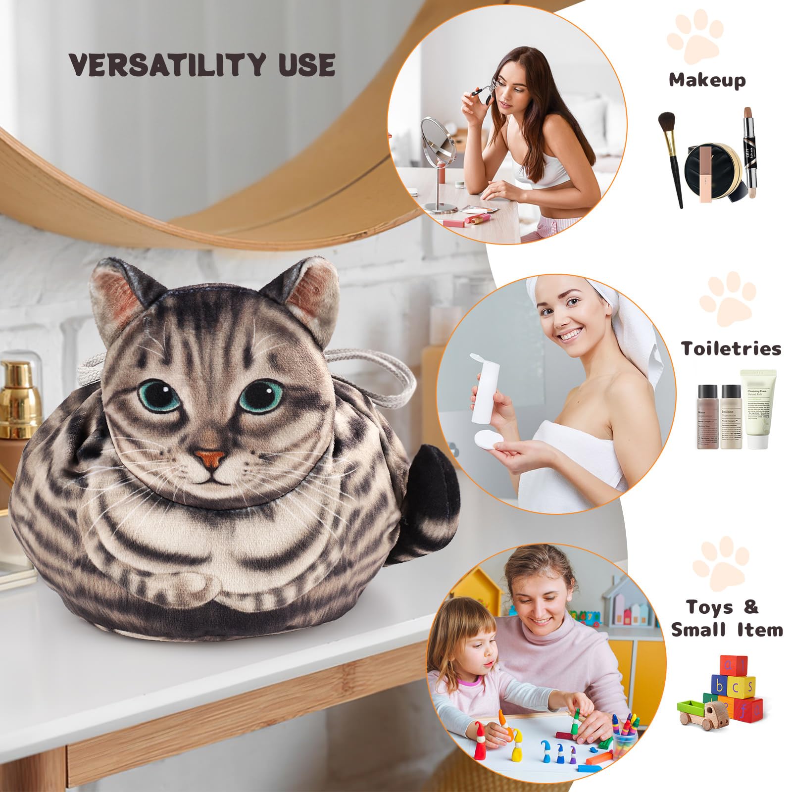 Openhahaha cat gift bag appeals to cat lovers and women.