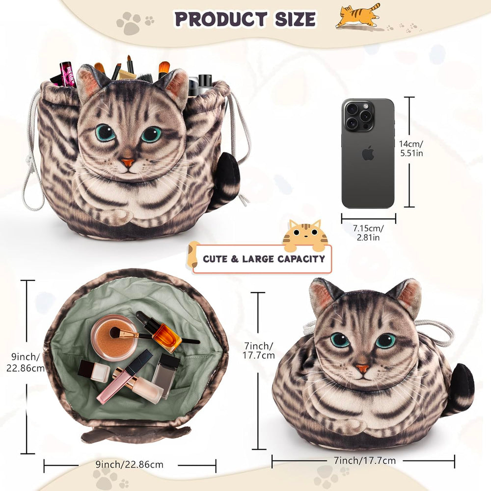 Openhahaha large-capacity travel makeup bag fits essentials without bulk.