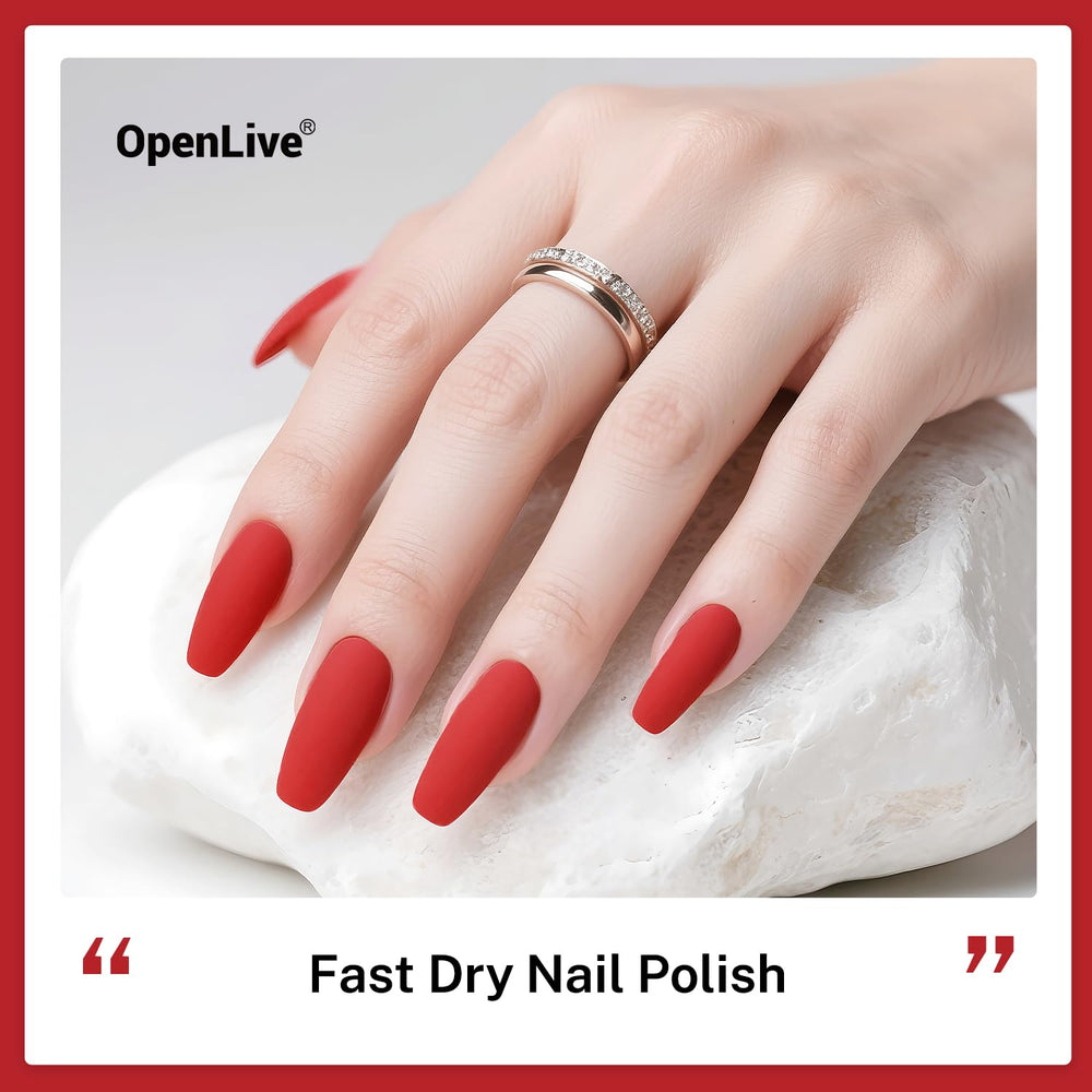 OpenLive 16.5ml bottle emphasizes large volume for longer wear and fewer repaints.
